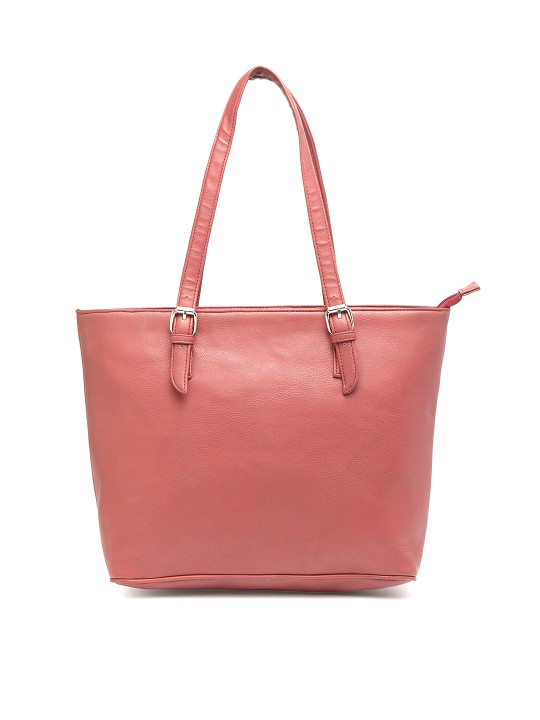 Women Coral Solid Shoulder Bag