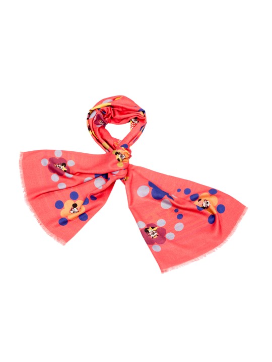 Coral Printed Scarf