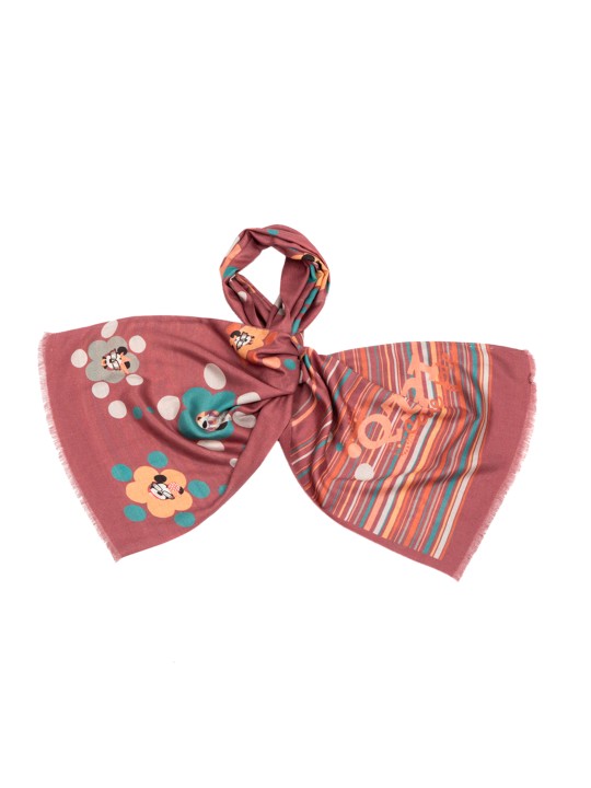 Mauve Printed Scarf
