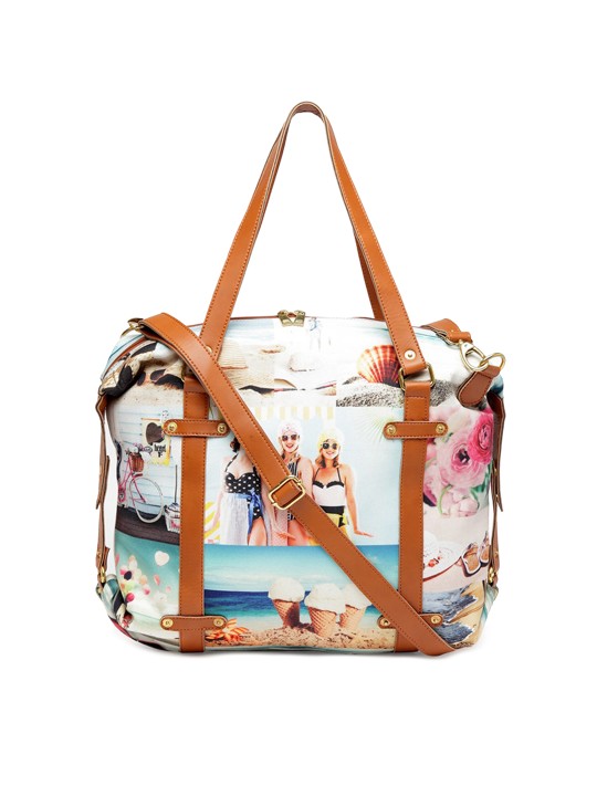 Multicoloured Printed Shoulder Bag
