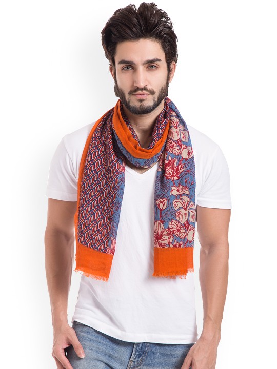 Men Multicoloured Printed Muffler
