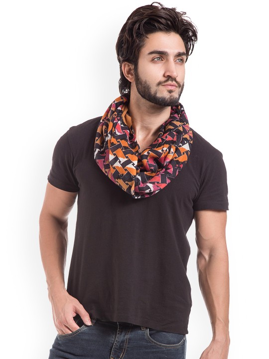 Men Multicoloured Printed Muffler