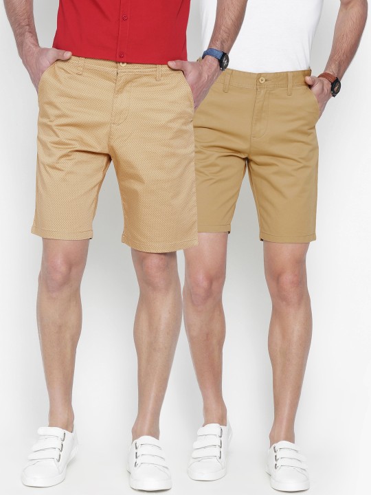 Men Pack of 2 Regular Fit Chino Shorts 30