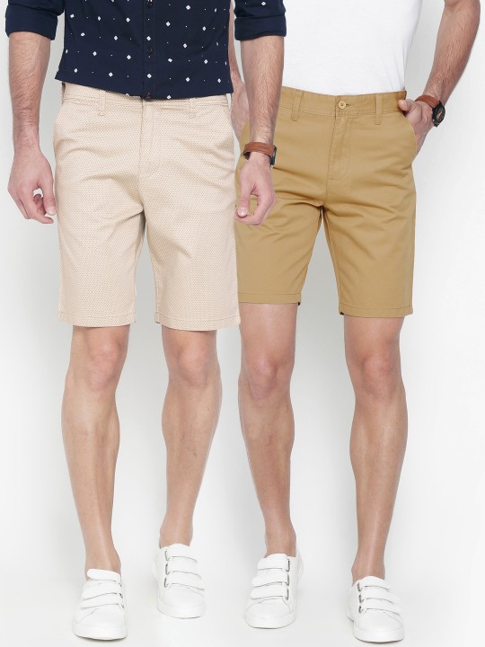 Men Pack of 2 Regular Fit Chino Shorts 32