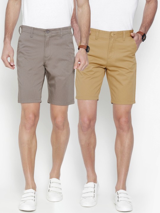 Men Pack of 2 Regular Fit Chino Shorts 30