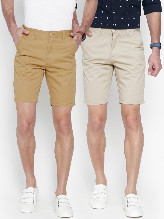 Men Pack of 2 Regular Fit Chino Shorts 30