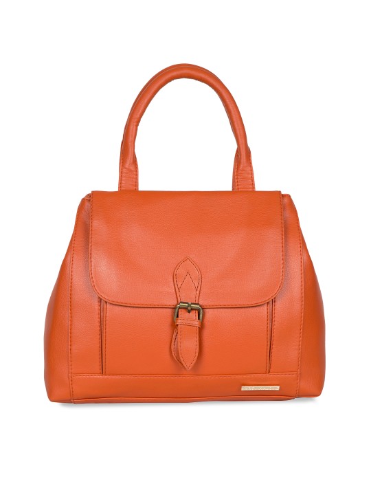 Orange Solid Handheld Bag