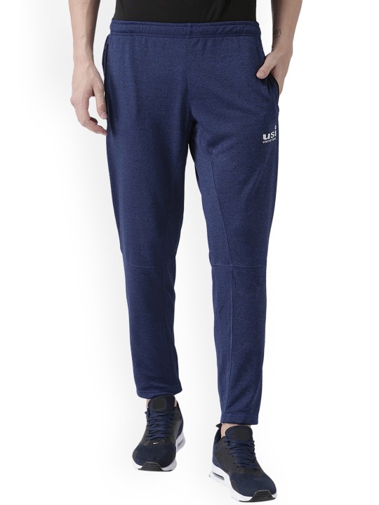 Men Blue Solid Track Pants S