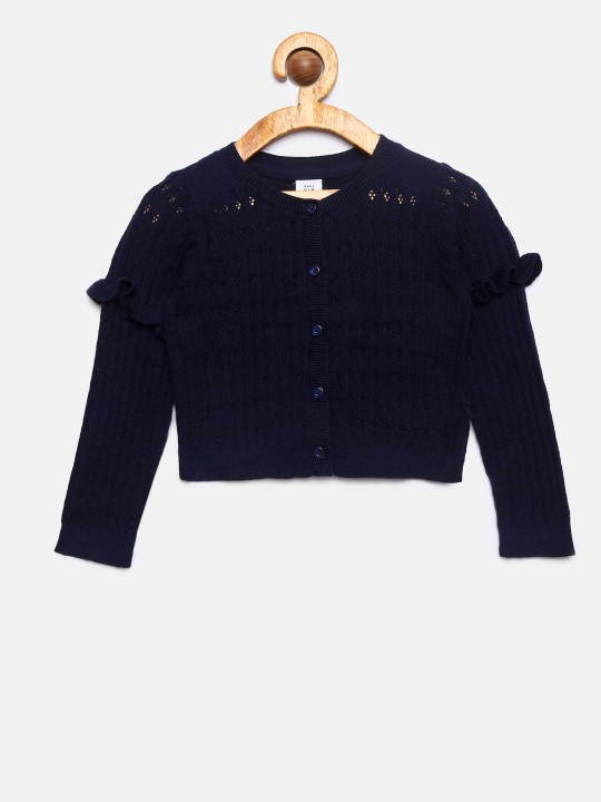 gap blue cardigan