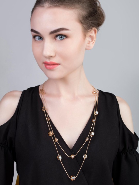 Gold-Toned Alloy Layered Chain