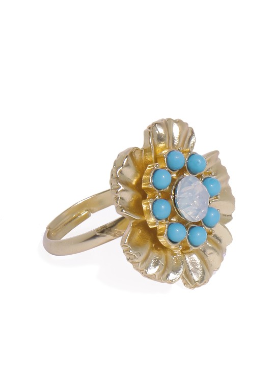 Women Gold-Toned Stone Studded Ring