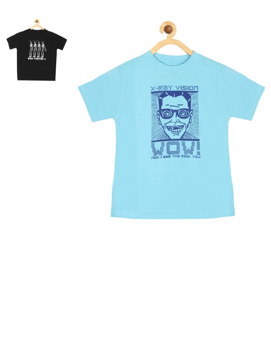 Kids Printed Pack of Two T-Shirts 1-2Y