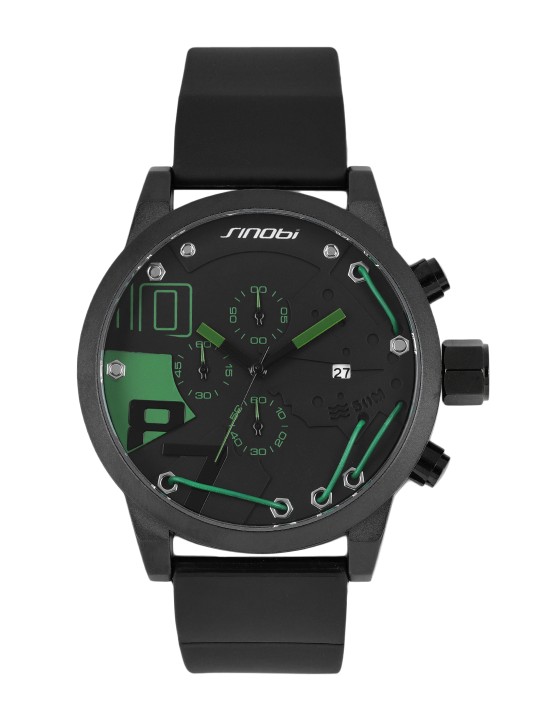 Men Black Analogue Watch 11S9728G02