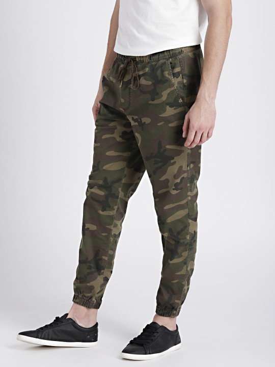 twill joggers with gapflex