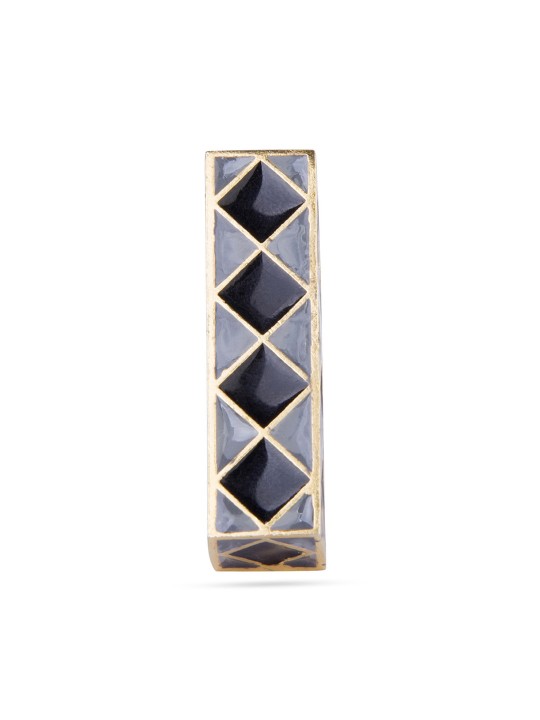 Women Black & Grey Madhubani Ring