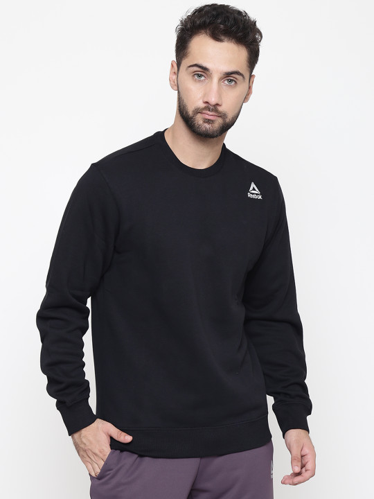 Men Black Core Training Sweatshirt M