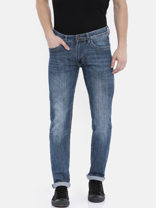 Men Blue Vapour Slim Fit Low-Rise Clean Look Stretchable Jeans 38