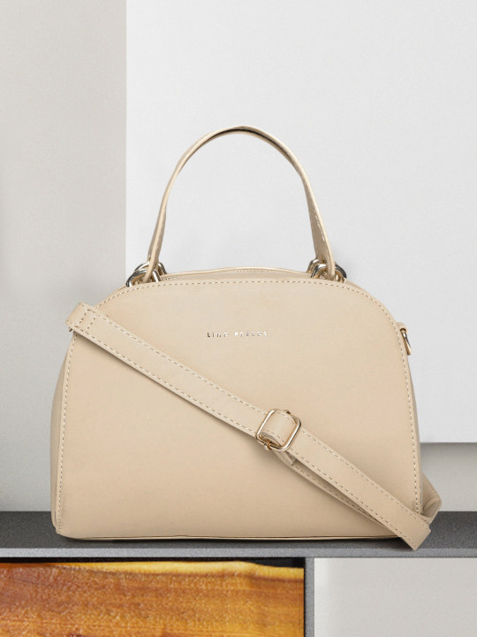 Lino Perros Beige Solid Handheld Bag
