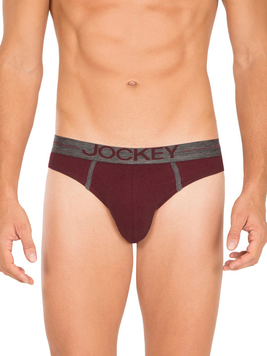 Men Maroon Briefs 8044-0105