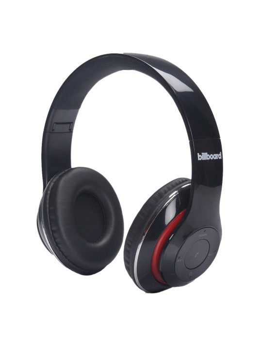 Unisex Red and Black 430 Metallic Over Ear Bluetooth Wireless Headphones
