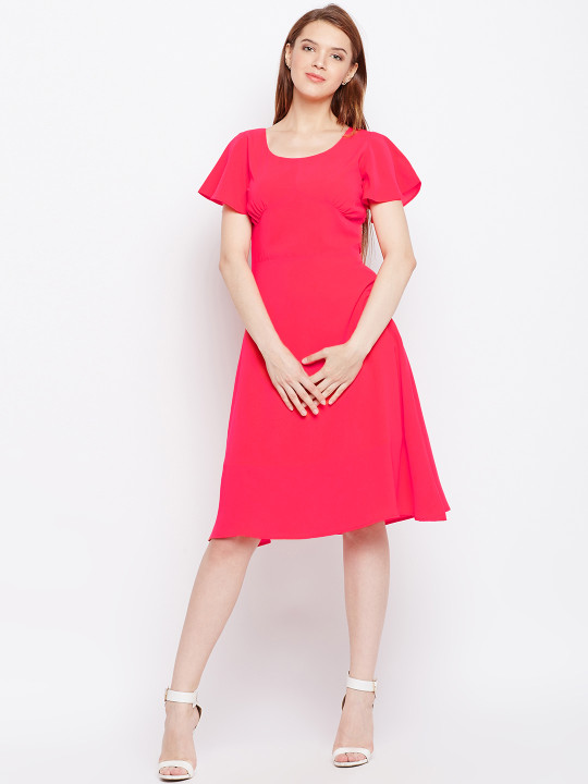 coral flare dress Signature main image 1