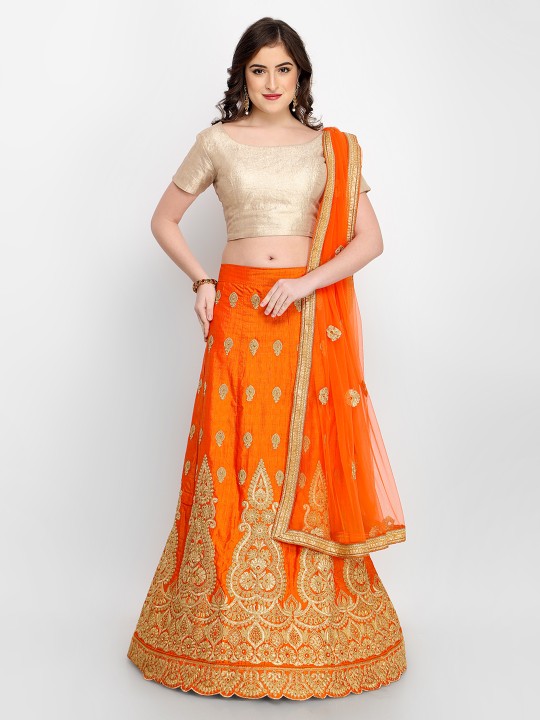 Orange chaniya outlet choli