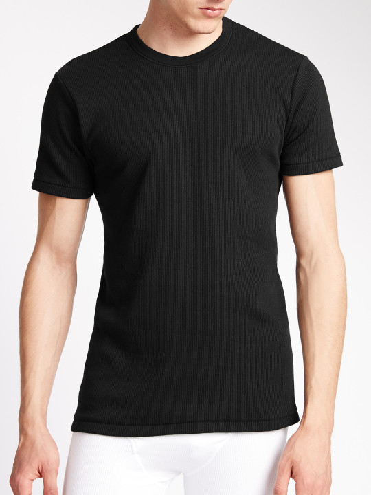 Men Black Thermal T-shirt XL