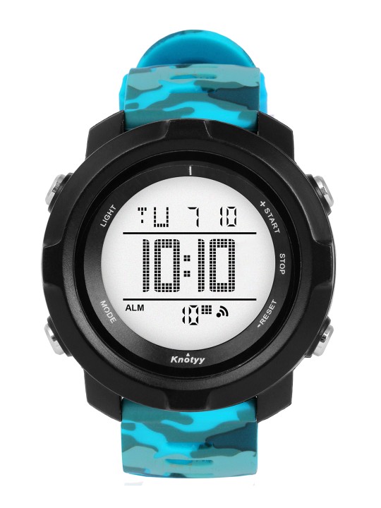 Men Turquoise Blue Digital Watch KNTY-DD-SW200