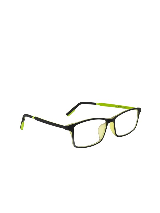 Unisex Black Solid Full Rim Rectangle Frames TS-ZINK_C15