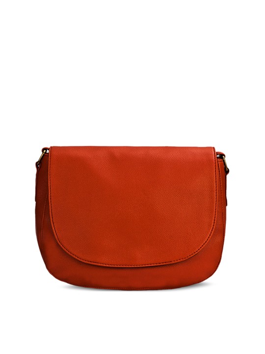 Orange Solid Sling Bag