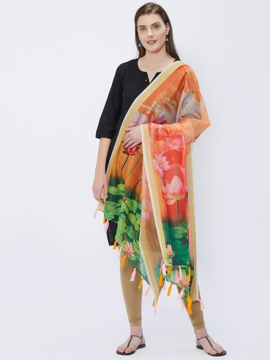 Multicoloured Printed Dupatta