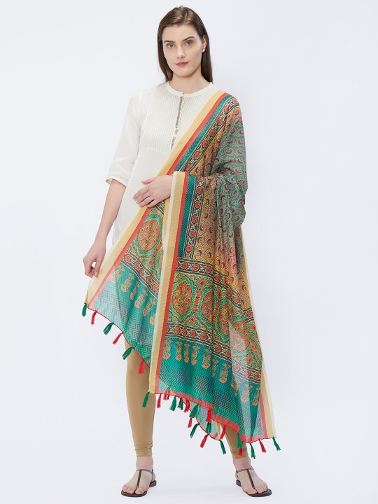 Multicoloured Printed Dupatta
