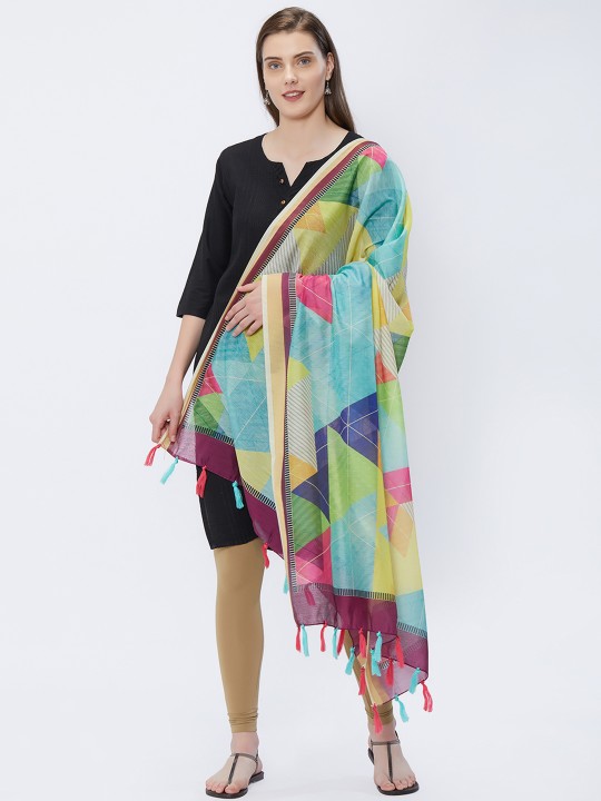Multicoloured Printed Dupatta