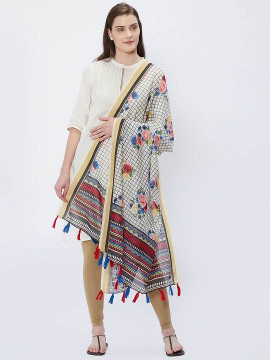 Multicoloured Printed Dupatta