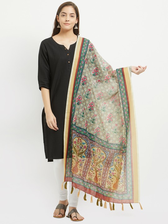 Multicoloured Printed Dupatta