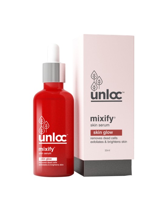 Unisex Red Unloc Skin Glow Face Serum 30ml