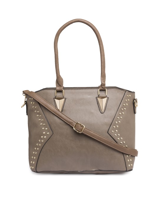 Brown Embellished Shoulder Bag