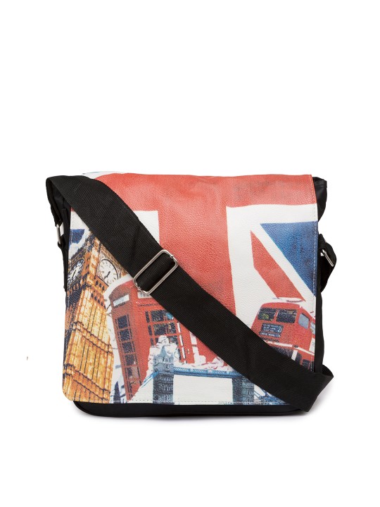 Multicoloured Printed Sling Bag