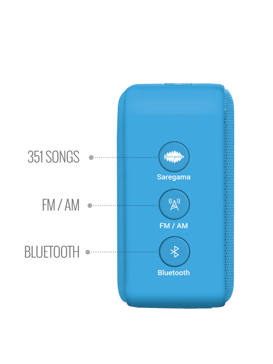 Blue Caravan Mini Portable Music Player MR0008 Buy Online in United