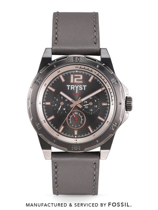 Manufactured & Serviced by Fossil Men Grey Watch