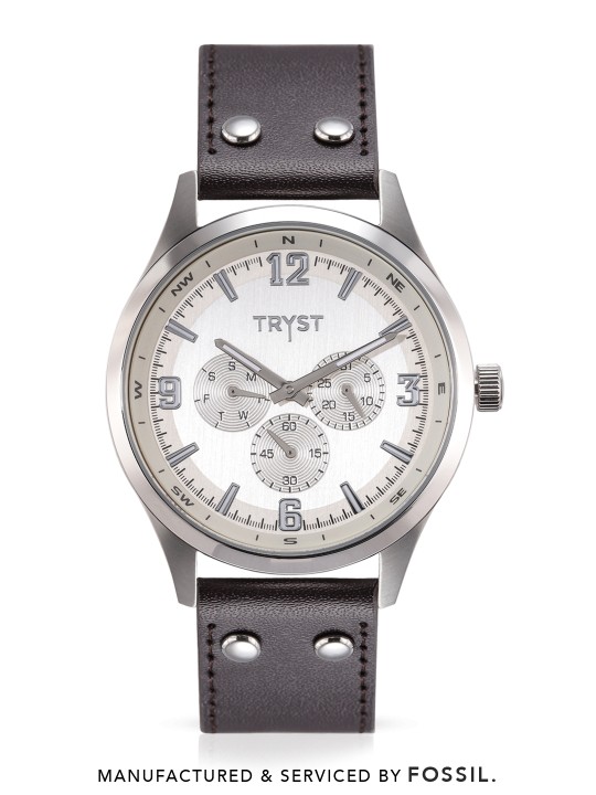 Manufactured & Serviced by Fossil Men Off White Watch