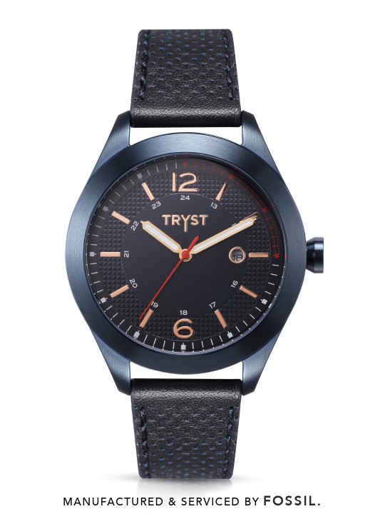 Manufactured & Serviced by Fossil Men Navy Blue Watch