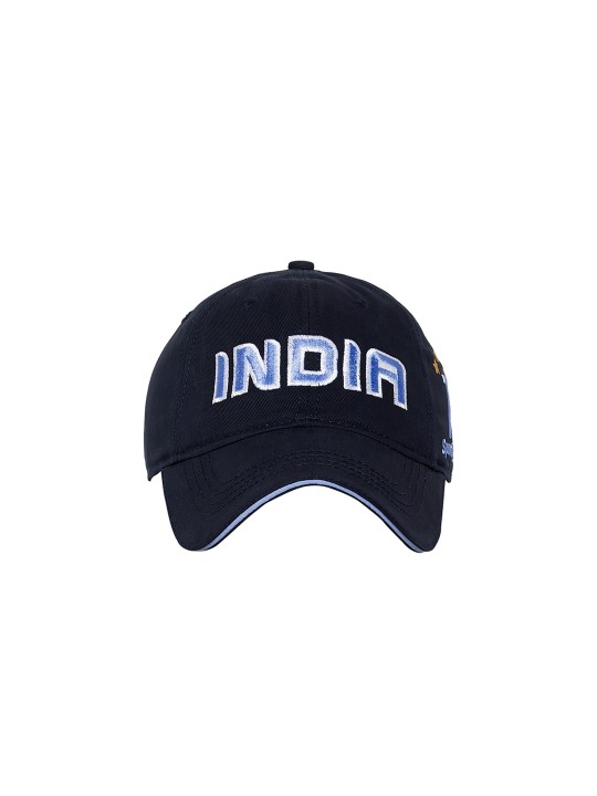 Men Blue & White Solid Baseball Cap