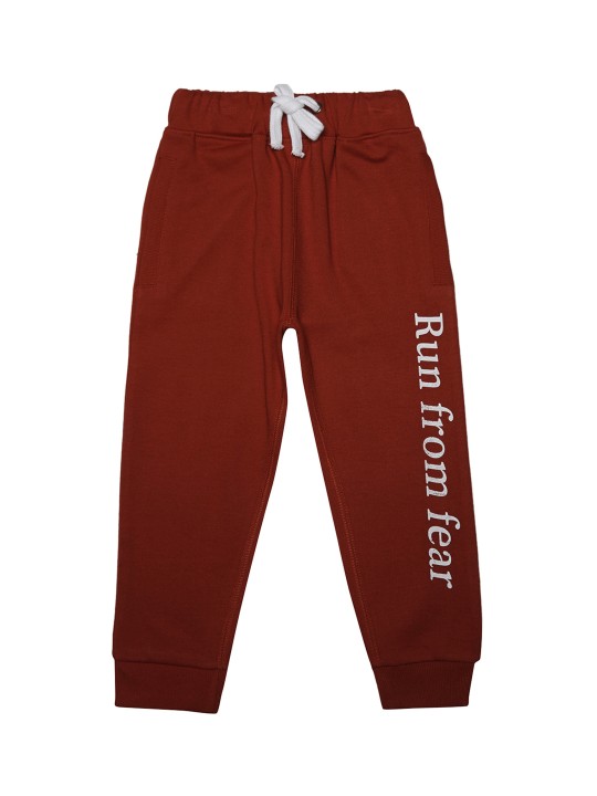 girls red joggers