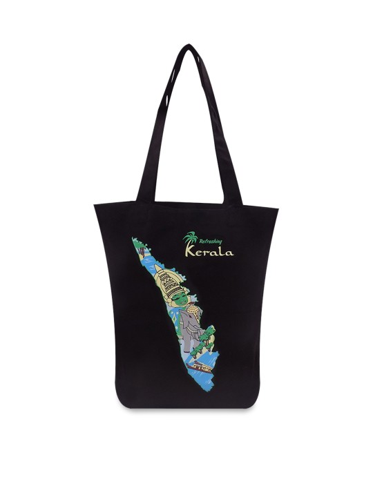 Black Printed Shoulder Bag