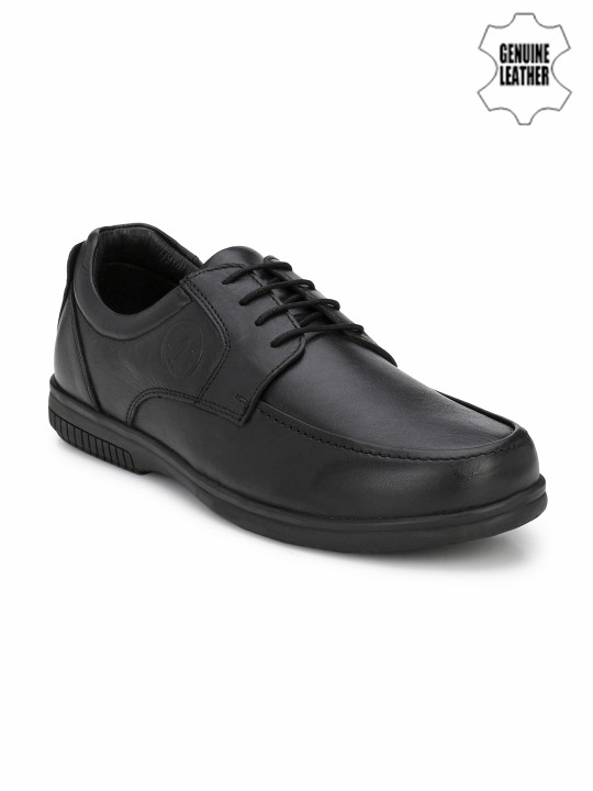 Men's Black Leather Formal Derbys 6