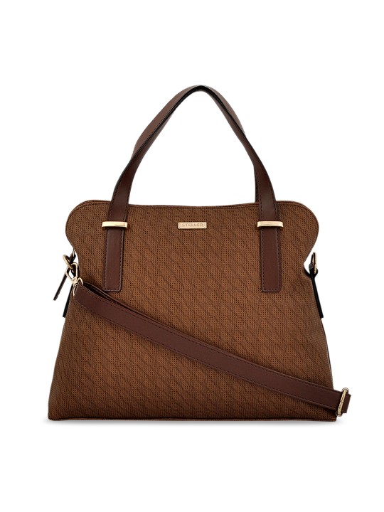 Tan Textured Shoulder Bag