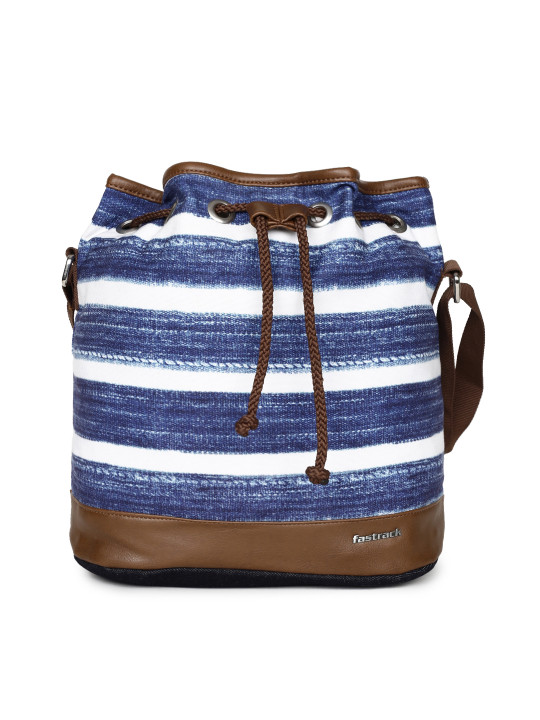 striped sling bag