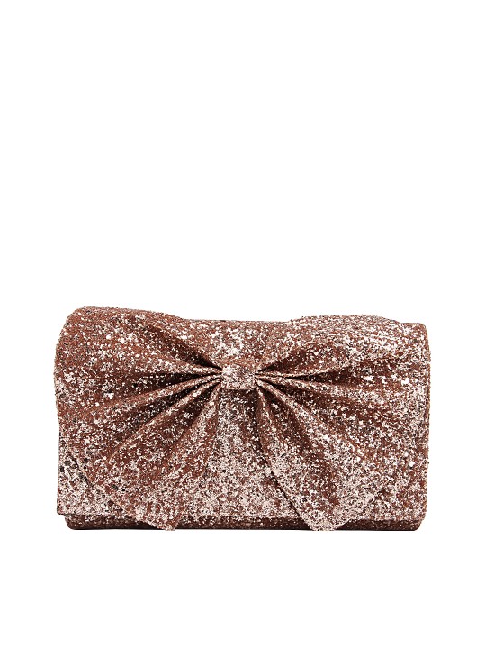 Gold-Toned Textured Clutch