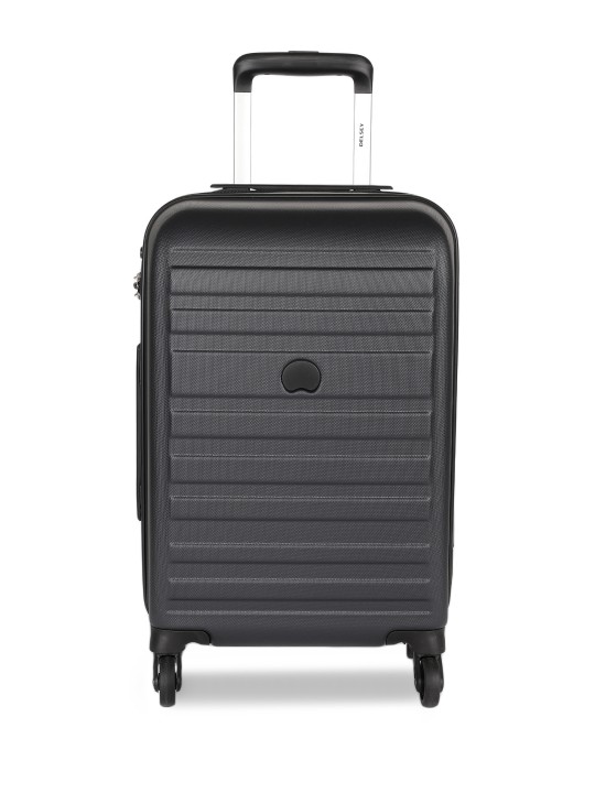 Unisex Peric Grey Hard Cabin Trolley Suitcase